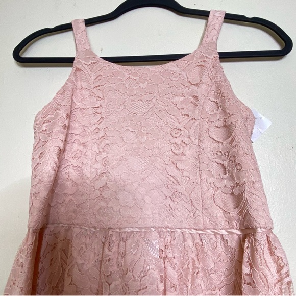 Zenzi Pink Lace Dress L (10/12) - Picture 9 of 9